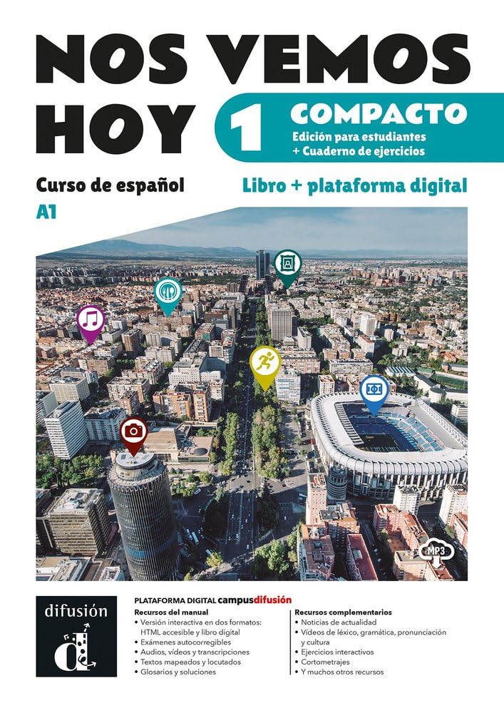 Nos vemos hoy 1 Compacto Ed. híbrida estudiantes + cuaderno de ejercicios