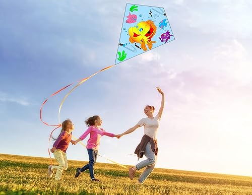 Miniatura 8 de HENGDA KITE Cometa de pintura en blanco para niños y adultos, kit de fabricación de cometas a granel, paquete de fiesta de cometas para colorear de