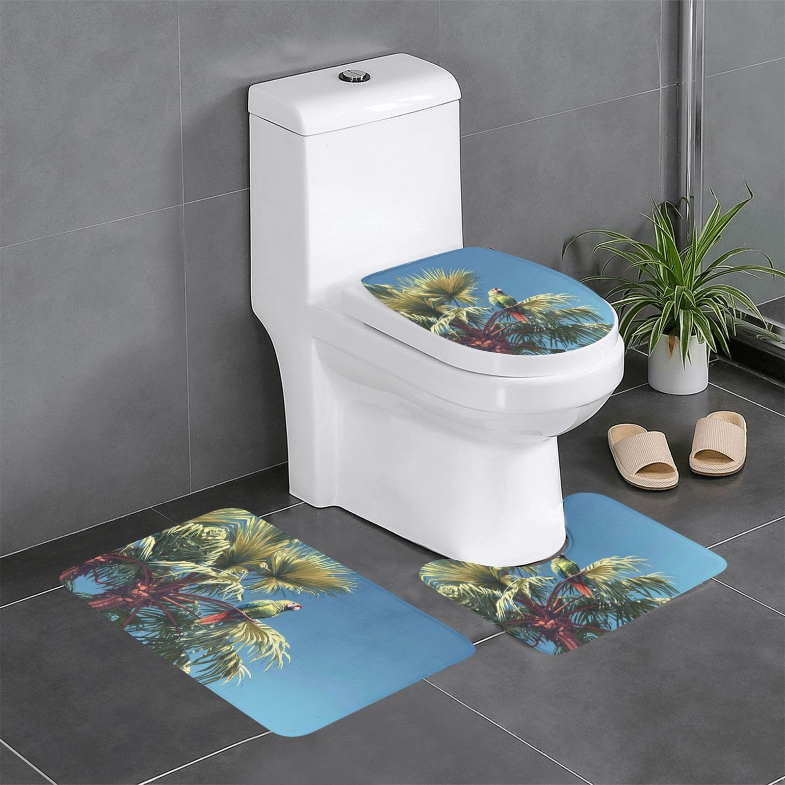 Tapis de bain antidérapant lot de 3 pour éviter les glissades sur carrelage