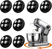 Vista 1 de Ruedas giratorias autoadhesivas, rodillos de electrodomésticos para electrodomésticos de cocina, rueda universal giratoria de 360° para caja