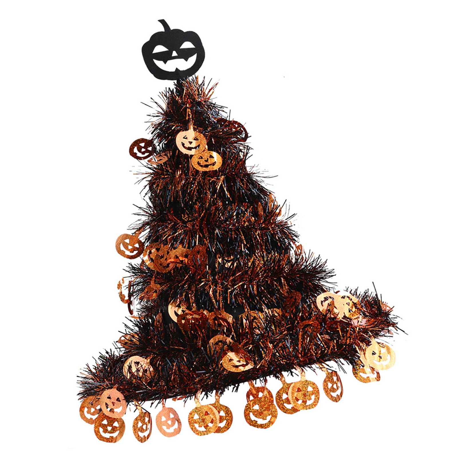Buxuaaaa Halloween Witch Hat Metallic PET Fabric Cosplay Witch Hat for Halloween Garden Yard Decoration and Men Women Cosplay Necromancer Costume