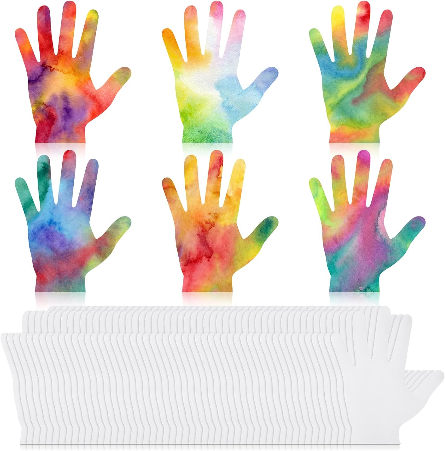 80 Pcs St. Patrick's Day Shamrock Color Diffusing Paper DIY Shamrock Shape Color Diffusing Paper for St. Patrick's Day Irish Home Art Project Writing DIY Greeting Card Party Favor