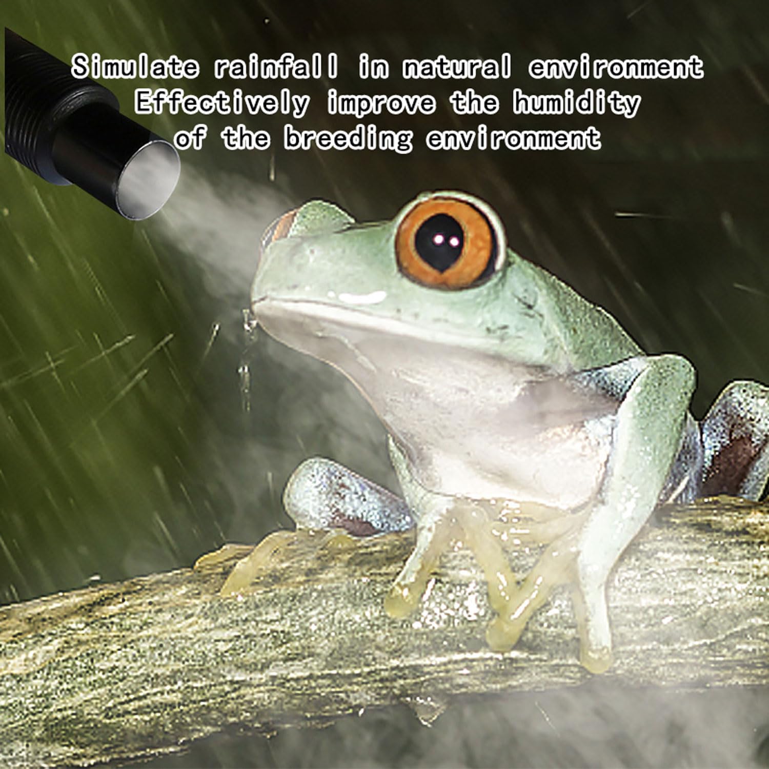 Humidificadores Para Reptiles De 3L, Humidificador De Doble Pulverización De Gran Diámetro Ajustable De 3 Velocidades, Sistema De Nebulización Para Terrarios, Protección Contra La Escasez De Agua