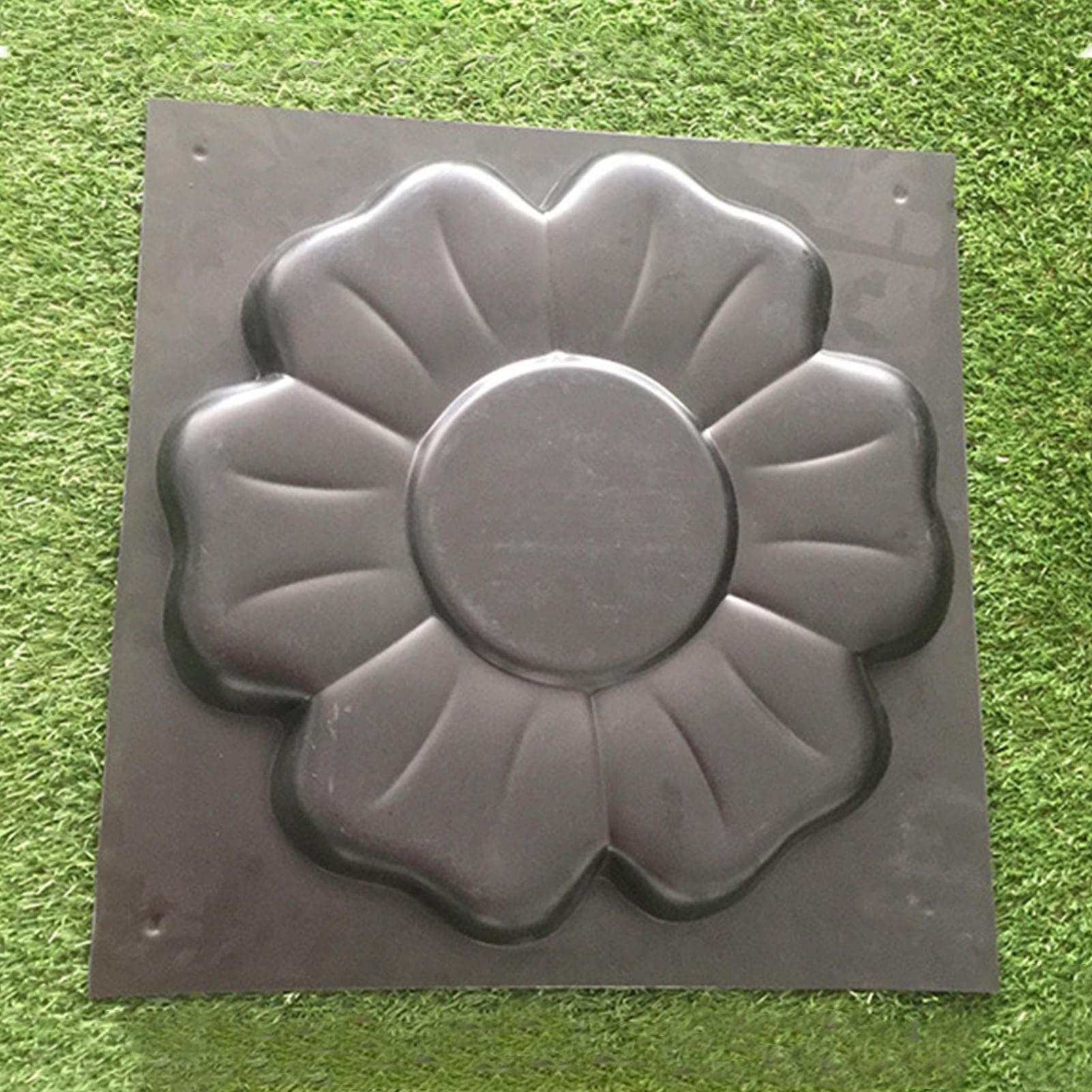 Moldes de hormigón | Moldes de Piedra escalonada en Forma de Flor | Pavimentadora de Piedra de moldeo de Piedra Pathmate Reutilizable, Molde de hormigón para césped de jardín de Patio