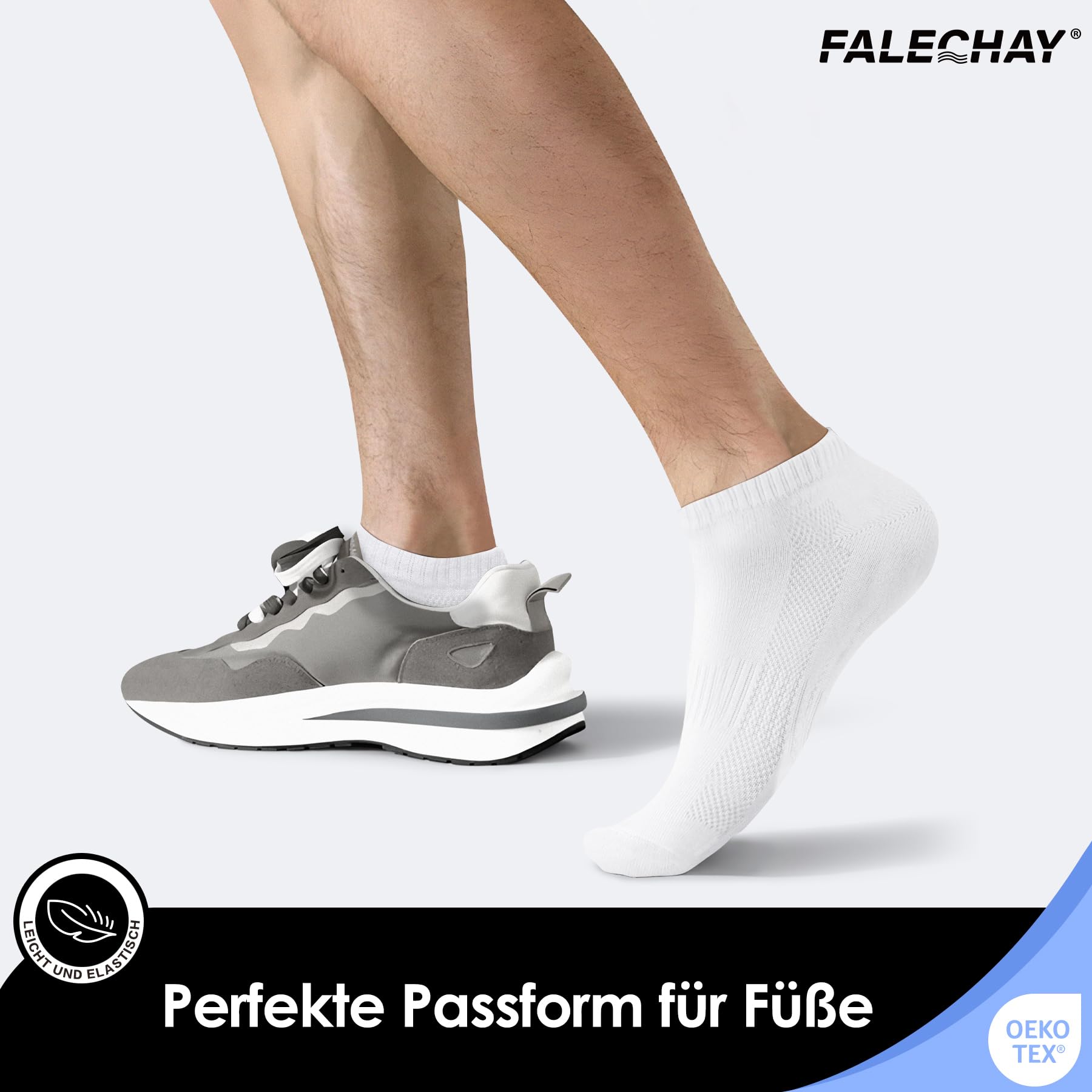 Visiter la boutique Falechay Falechay 10 Paires Chaussette Hommes Socquettes Femme Coton Chaussettes Basses Sport Courtes Respirantes Unisexe in use