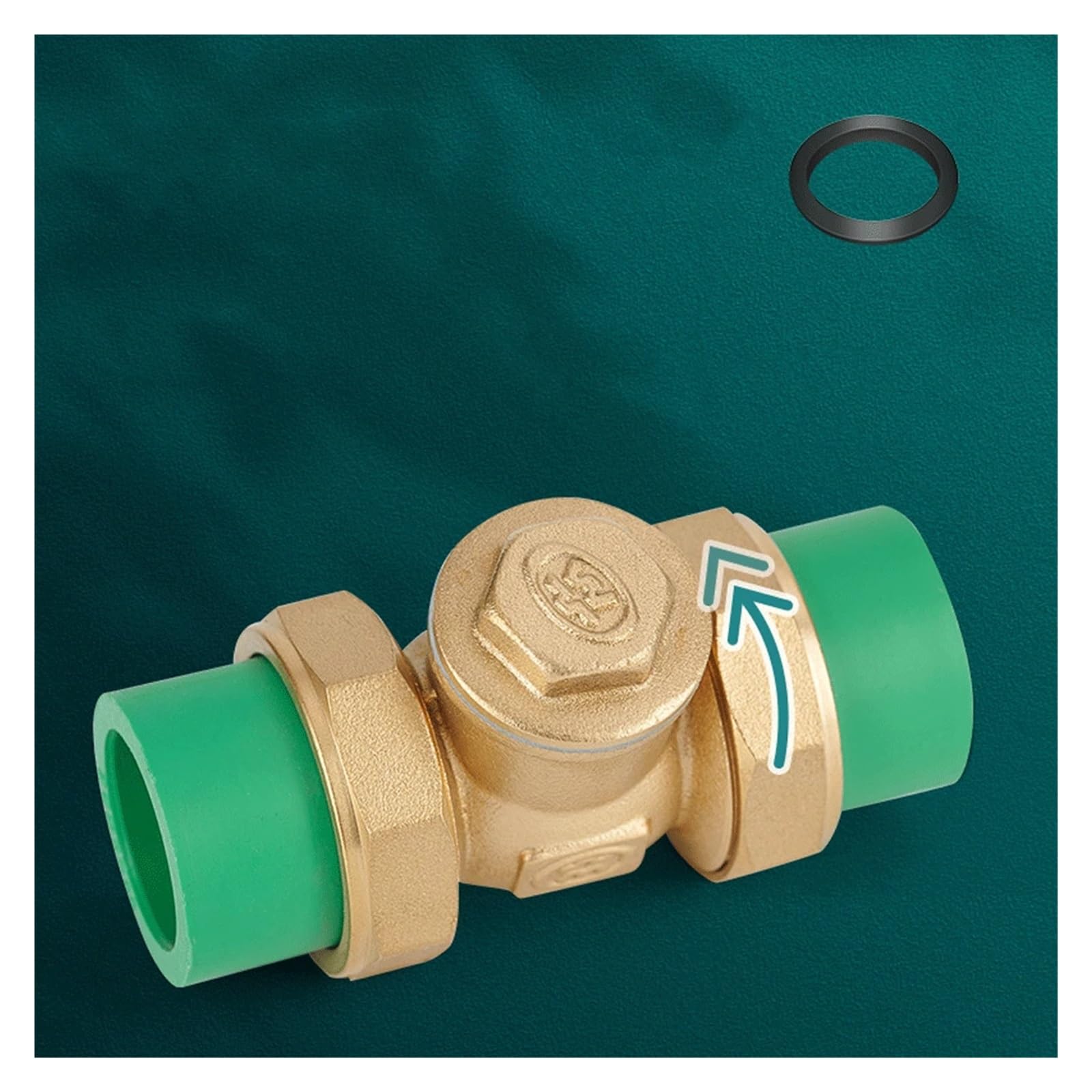 PPR Pipe PE Pipe Water Pipe Check Valve Union Pipe Fitting Water Meter Tap Water Meter Tube Brass DN20 DN25 DN50 Connection Pipe(63mm PPR White)