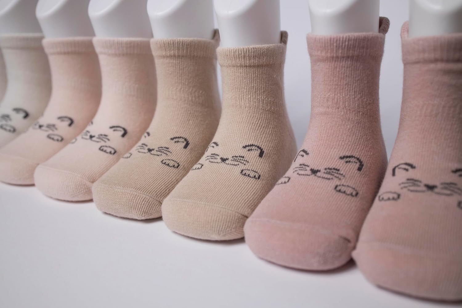 Safe Steps – 5-Pack Baby Grip Socks Gift Set Non-Slip Cat Paw Cotton Socks for Toddlers & Kids, Unisex, 6M–5Y image 3