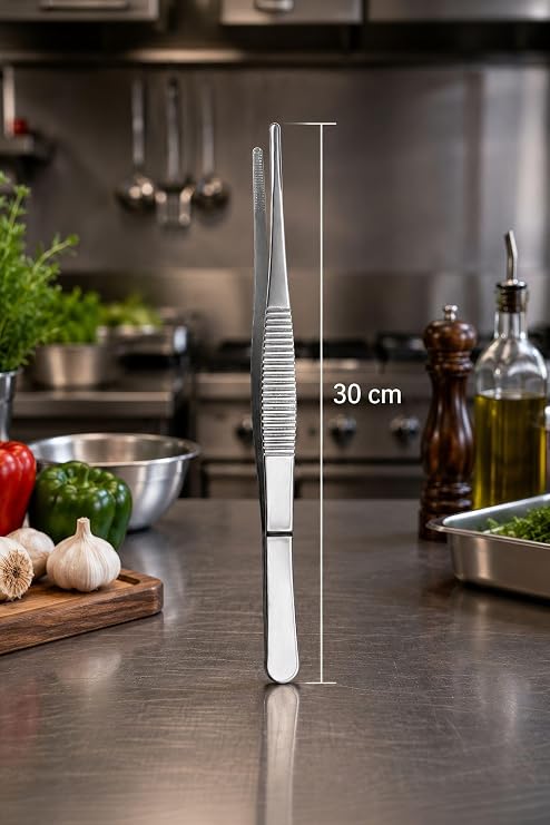 Çelik 30 cm Çok Amaçlı Cımbız Profesyonel Şef Cımbızı Maşası cin765-3
