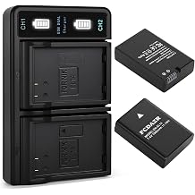 EN-EL14 EN-EL14a Battery2-Pack and Dual LED Charger Compatible with Nikon D3100 D3200 D3300 D3400 D3500 D5100 D5200 D5300 D5500 D5600 DF Coolpix P7000 P7100 P7700 P7800 Cameras