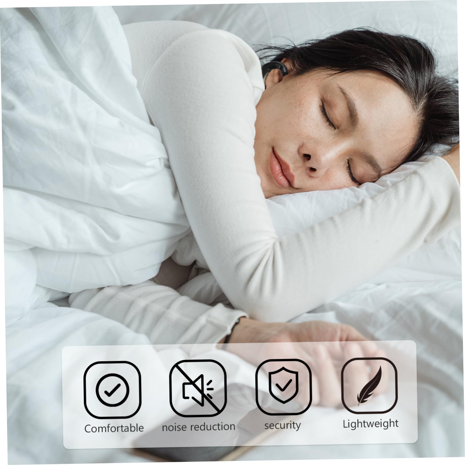Healeved Piezas para los enchufe de oído auriculares con reducción de ruido tapón para dormir auriculares con cable auriculares cable auriculares impermeables gel de sílice