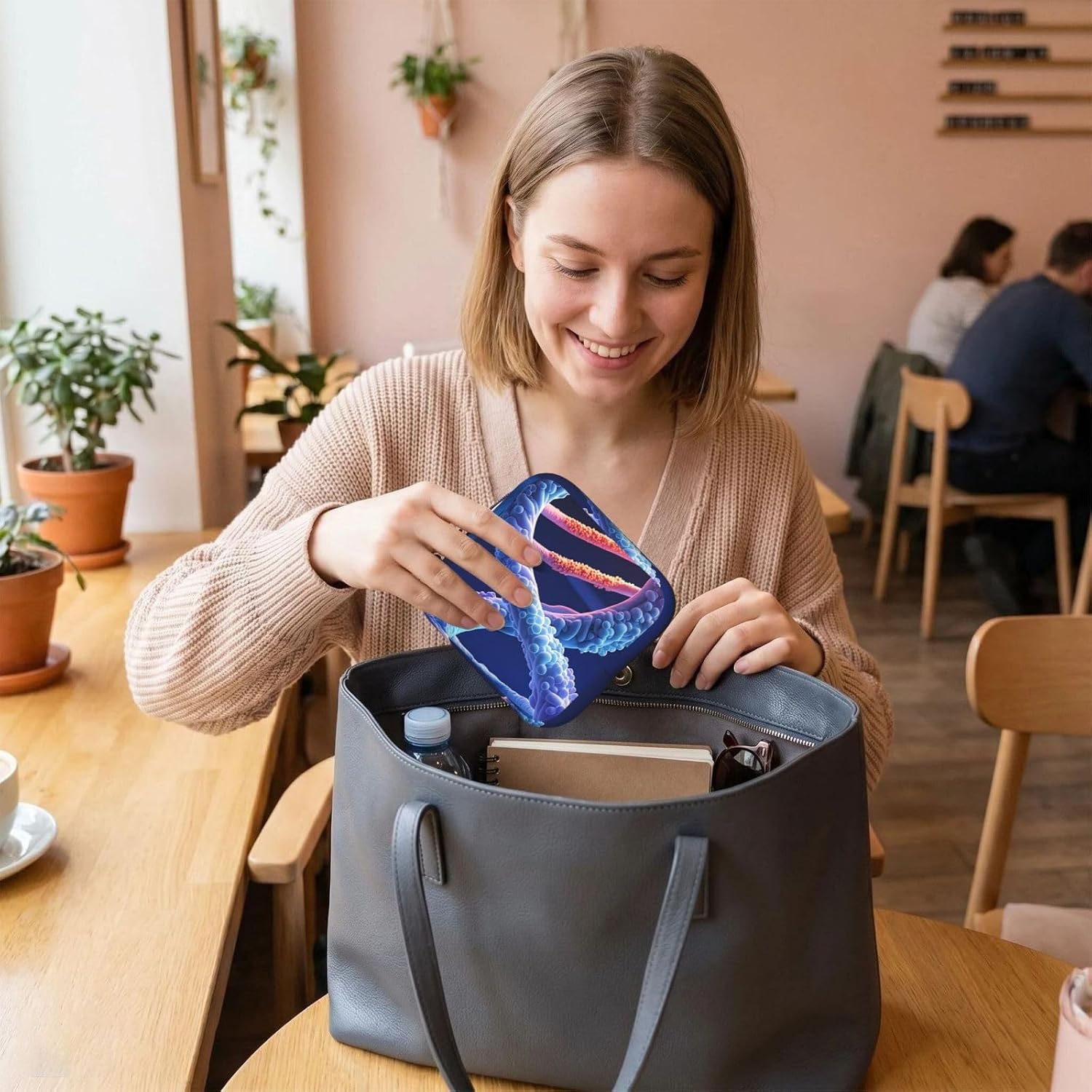 DNA Genetic Helix Sanitary Napkin Storage Bag for Teen Girls