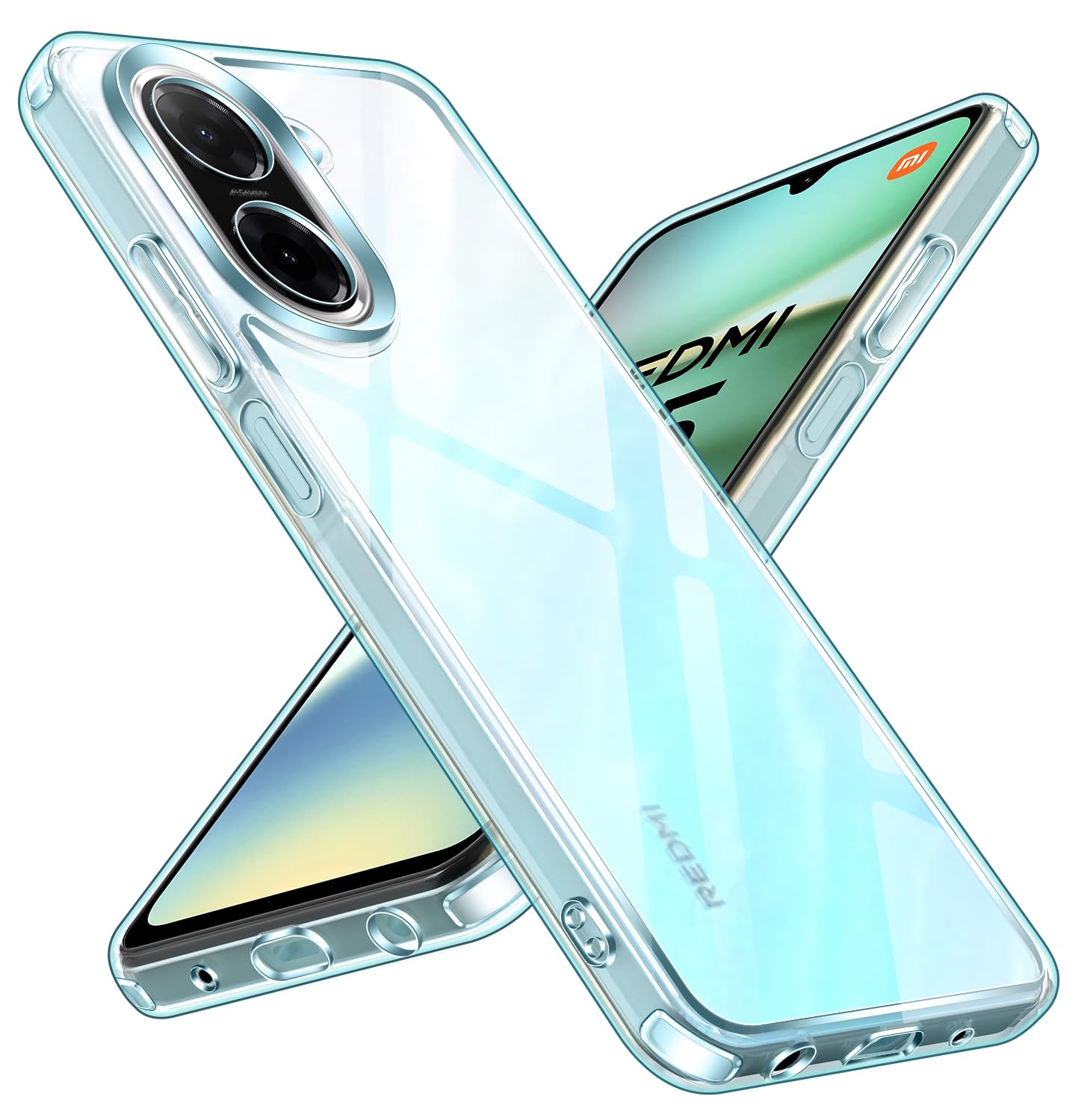 iVoler Anti Ingiallimento Chiaro Cover per Xiaomi Poco F7 5G, [Antiurto