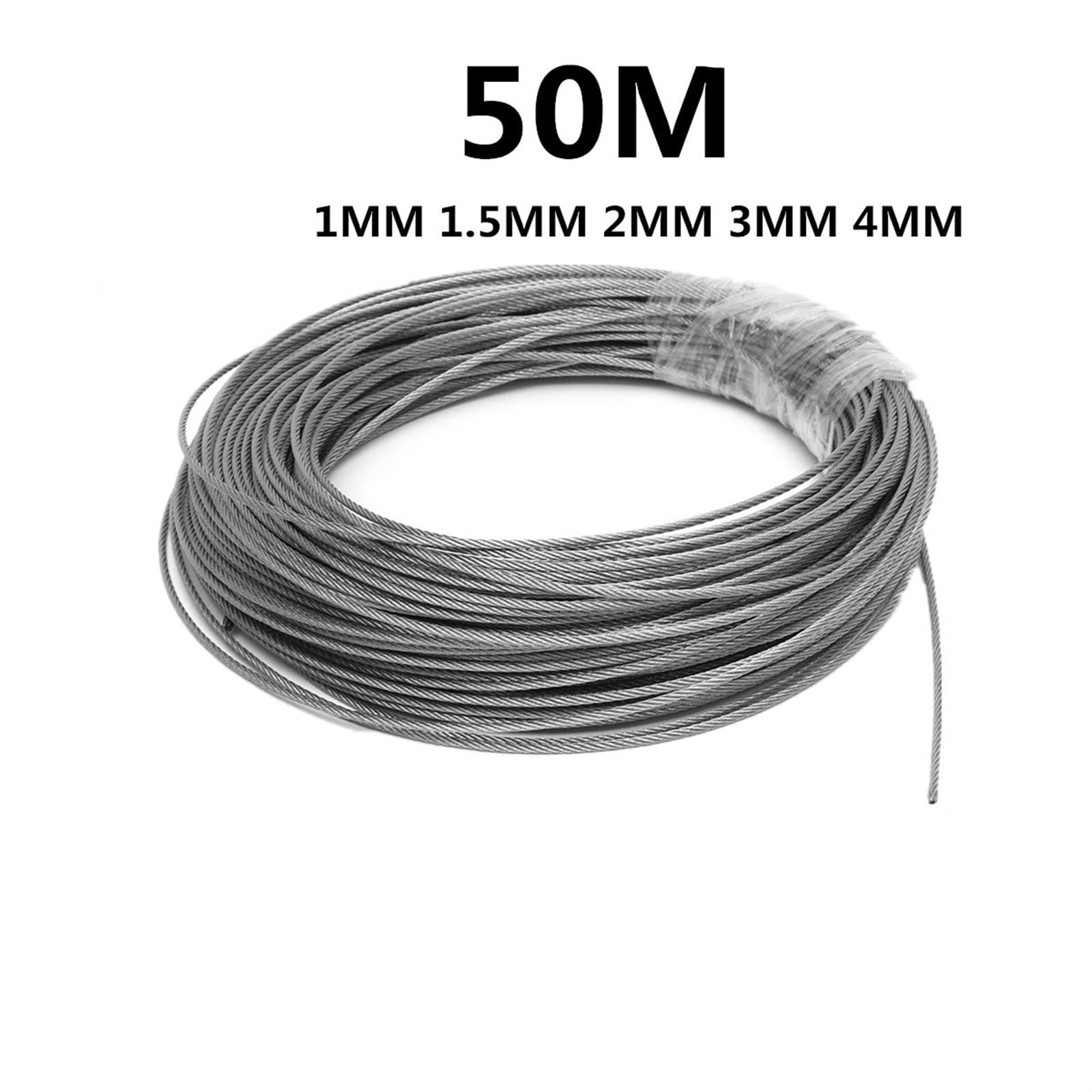 Cavo In Acciaio Inox 1mm X 100m Con 150 Manicotti – Per Stendibiancheria E Fai Da Te!