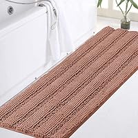 Vista 126 de Turquoize Alfombras de Baño Chenille Peludas Alfombra de Baño Antideslizante Gruesas Alfombras de Baño Peludas para Baño Chenille Juego de Alfombra