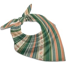 Color Chocolate Silk Scarf Head Scarf for Women Small Square Shawl Lightweight Neckerchief