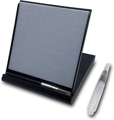 Mini tablero de artista de agua Dibujo Set de pintura con cepillo de bambú+pincel de agua, mini tablero de pintura mágica de Buda Zen, mini