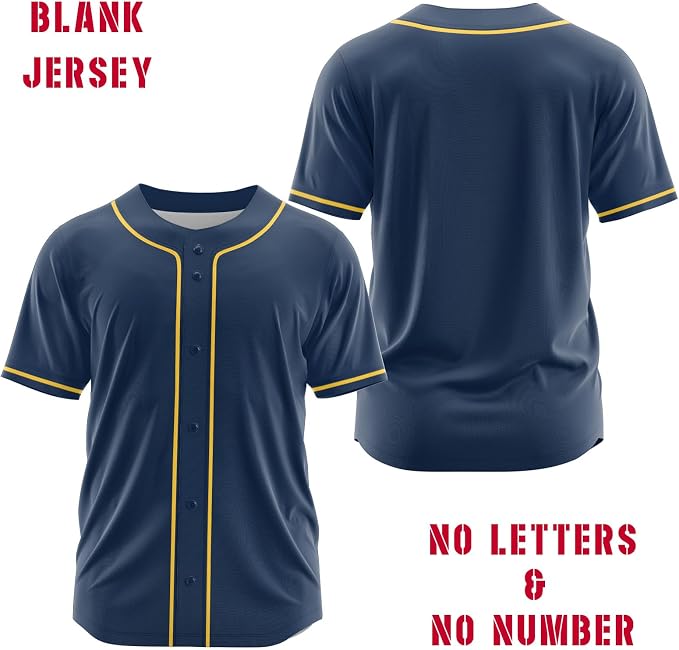Custom Baseball Jersey - Personalized Softball Jerseys Printed/Stitched Team Name Number for Men Women Youth Kids miniatura 5