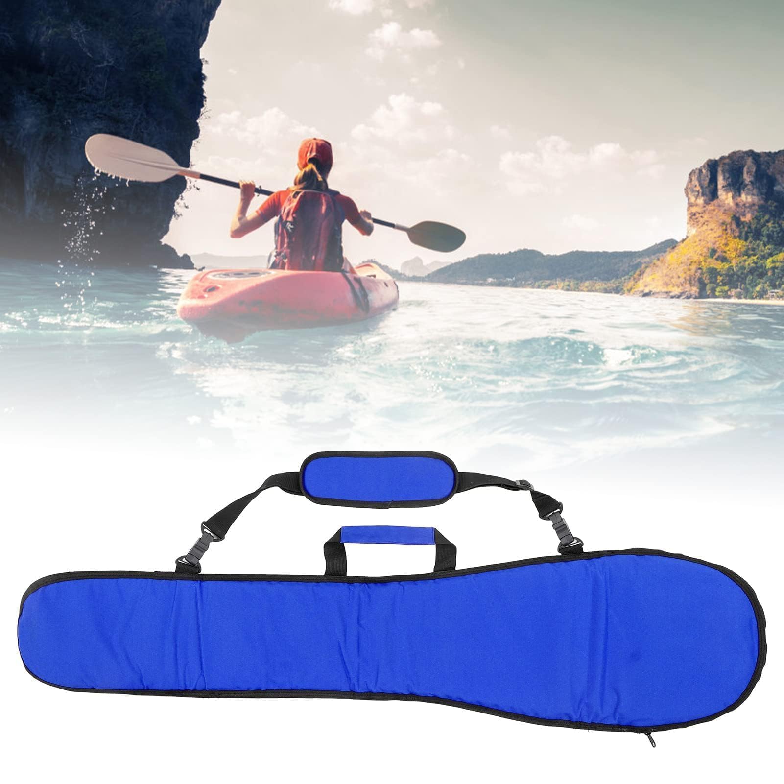 Borsa per Pagaia Kayak Paddle Borsa Lungo Kayak Barca Canoa Pagaia Custodia Custodia Borsa, Borsa per Il Trasporto della Pagaia Divisa per Kayak Borsa per Il Trasporto della Pagaia per Canoa(Blu)