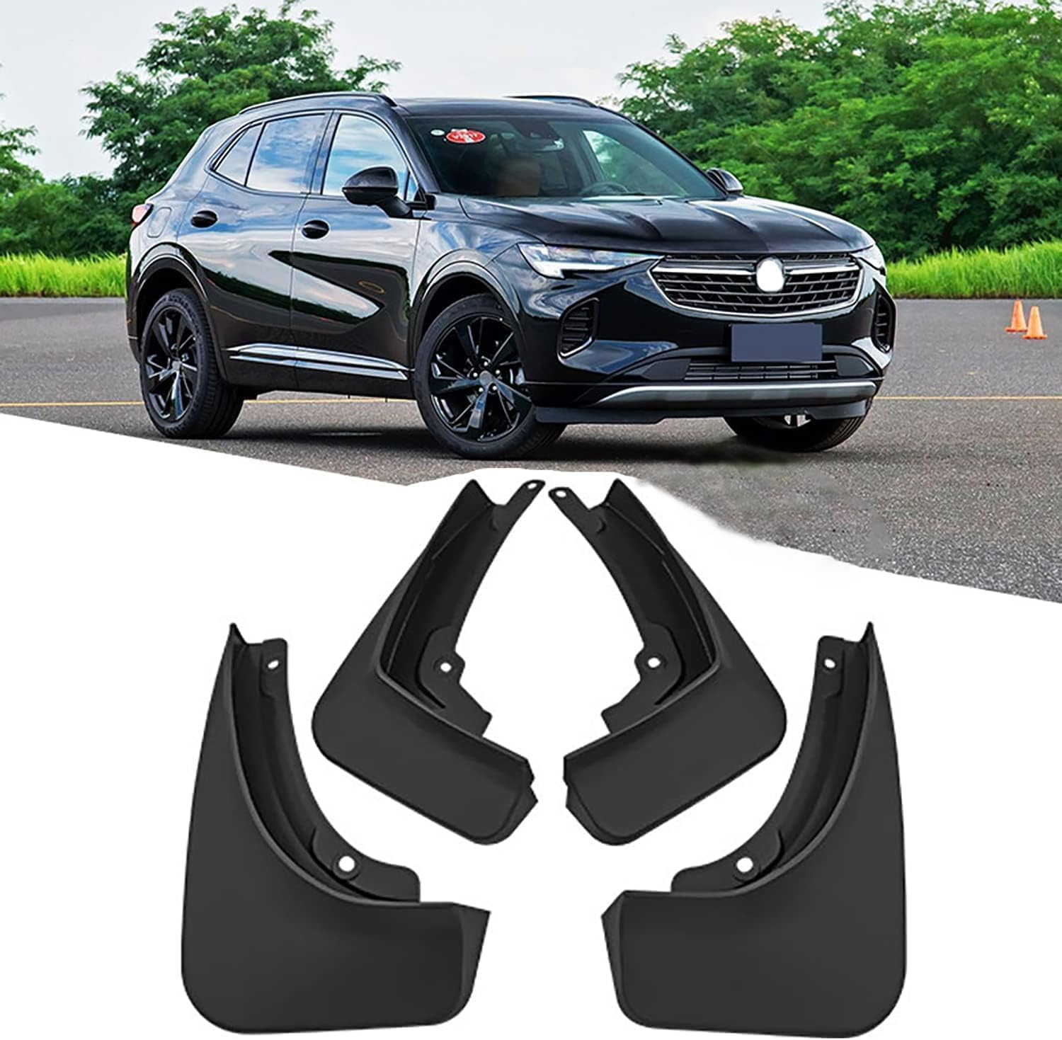 HGYNBCP Car Mud Flaps Splash Guards for BUICK ENVISION S 2020-2022, Splash Guard Front Rear Mudguard with Fixing Screws.