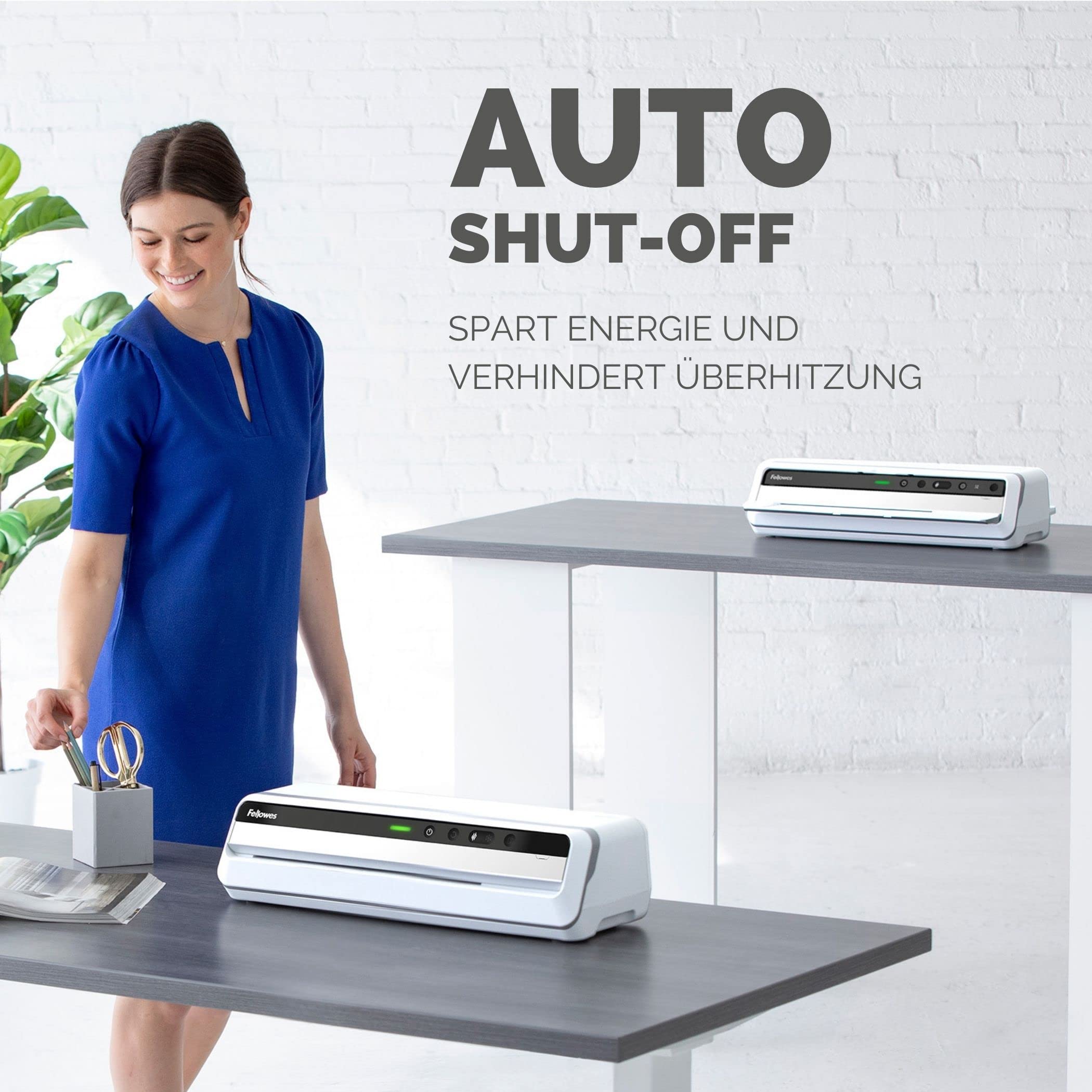 Fellowes Laminiergerät Jupiter A3 - vollautomatischer Büro-Laminator - nur 60 Sek. Aufwärmzeit - für Heißlaminierfolien bis 250mic - Anti-Stau-Funktion - inkl. Starterset für 10 Laminationen