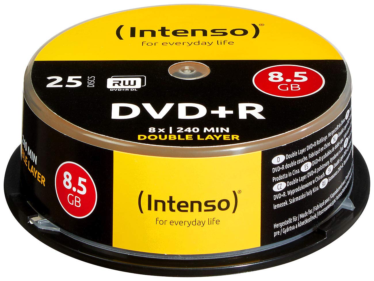 Intenso DVD+R 8,5GB 8X Double Layer, 2X 25er-Spindel (Brenner)