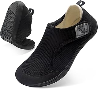 Comfortable Wide Diabetic Shoes for Women Mes,Barefoot House Shoes Slippers for Women Indoor Outdoor,Adjustable