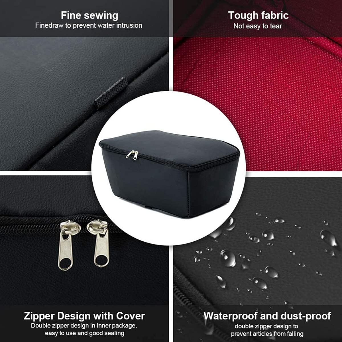 Cesta de gran capacidad para montaje de metal, cesta de almacenamiento con tapa impermeable