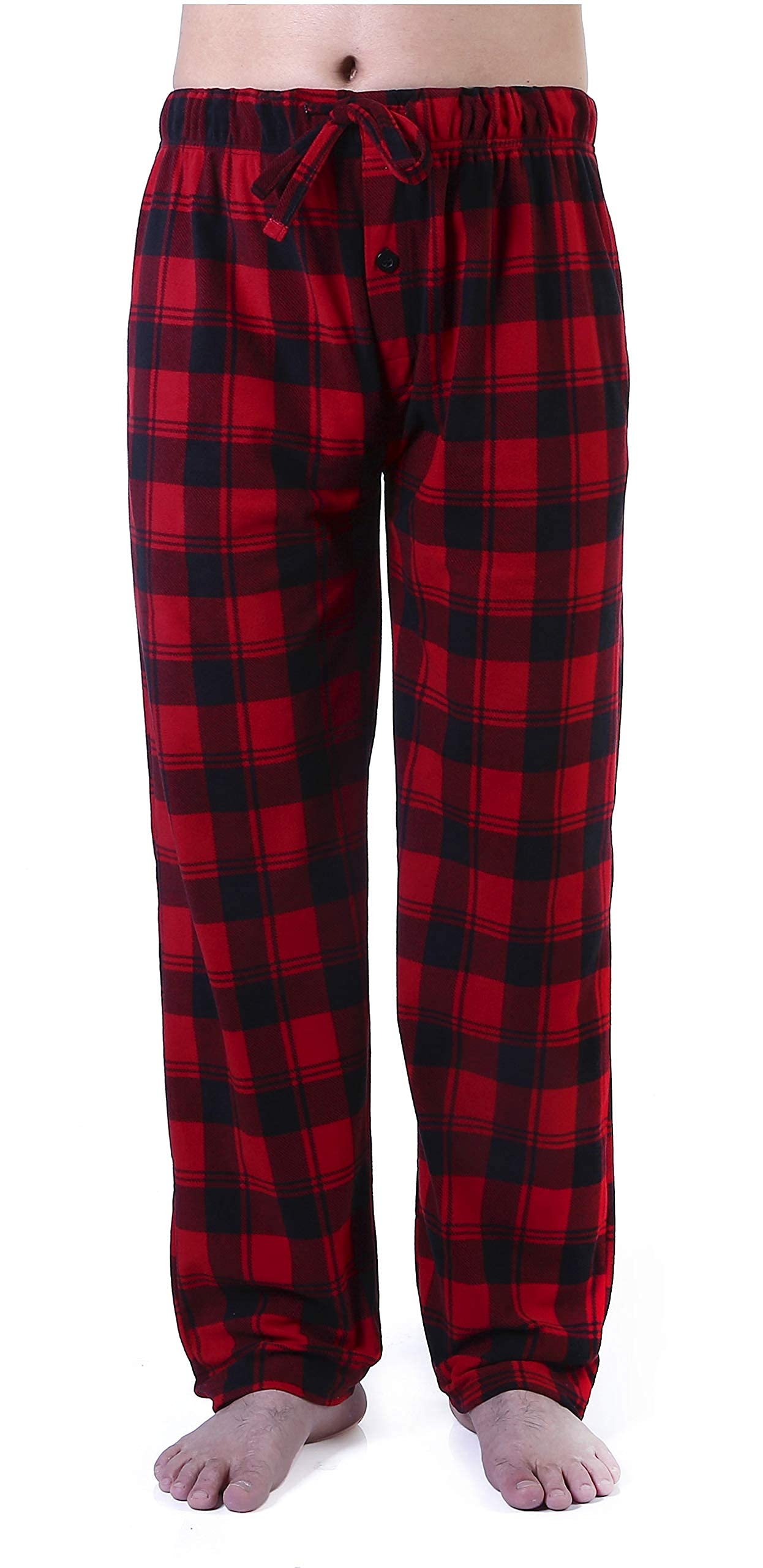 Men's Pajama Lounge Pants Bottoms Fleece Sleepwear PJs with Pockets