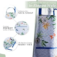 Vista 67 de Maison d' Hermine Delantal 100% de algodón para mujeres con bolsillo de cocina delantal de chef para hombres, decoración de Pascua