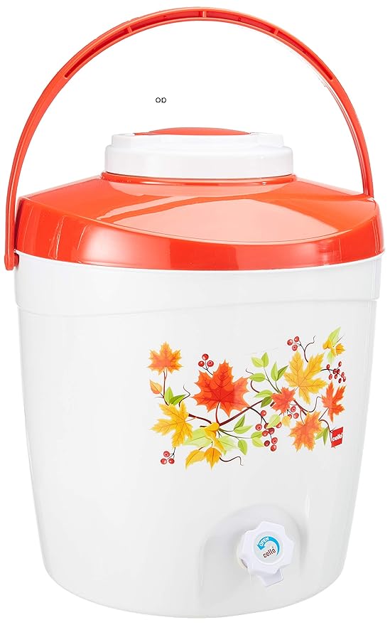 Cello Atlas Insulated Water Jug | Inner Stainless Steel Jug | Hot & Cold | Easy to Carry | 15 litres, Red at Rs. 908