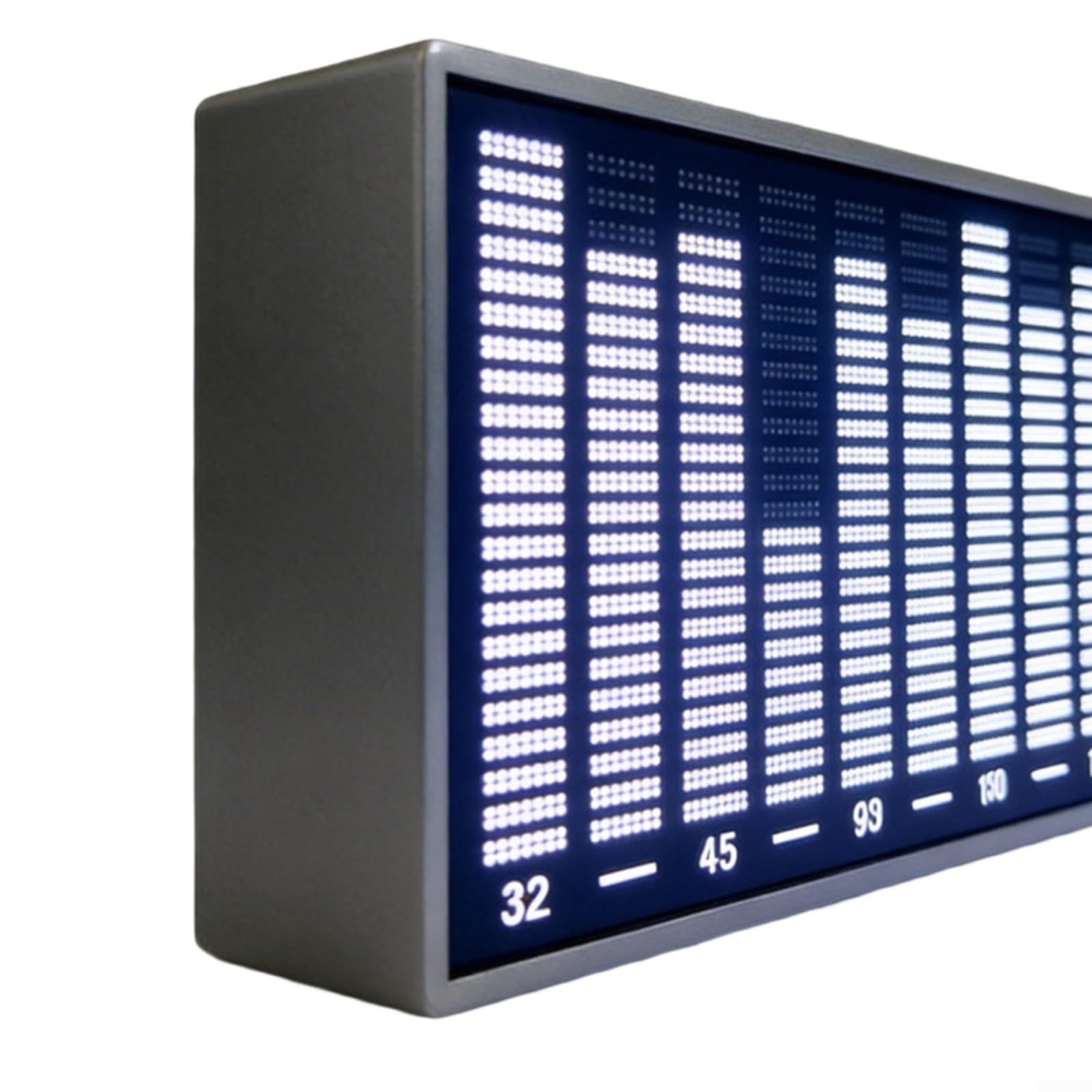 LED Audio Display Musica Ritmo Luce Con Microfono USB 6 Modalità Luminosità Regolabile Per Auto Per Decorazione Camera Gaming Camera 3D Bianco Nero 25,5 Cm(Black Casing)