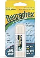 Benzedrex Inhaler Propylhexedrine Nasal Decongestant for Fast Sinus Pressure Relief, 12 Count