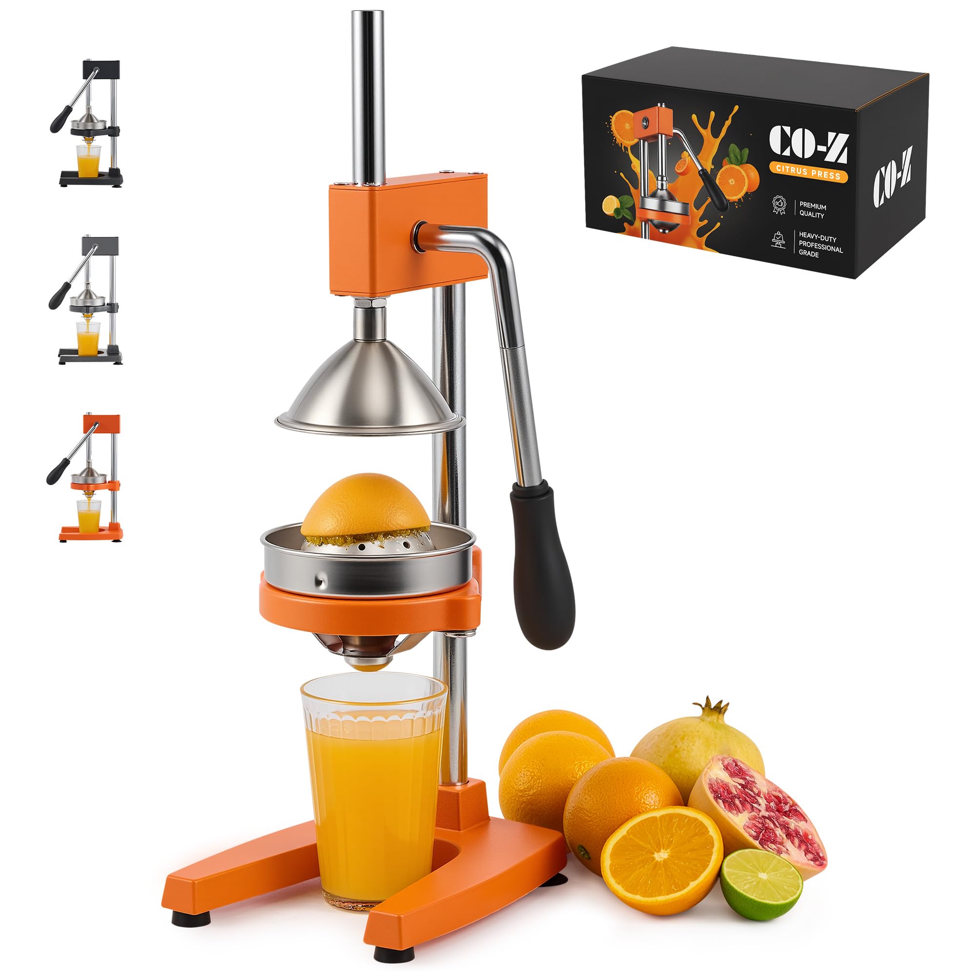 Amazon.com: CO-Z Manual Citrus Juicer, Heavy-Duty Manual Juicer