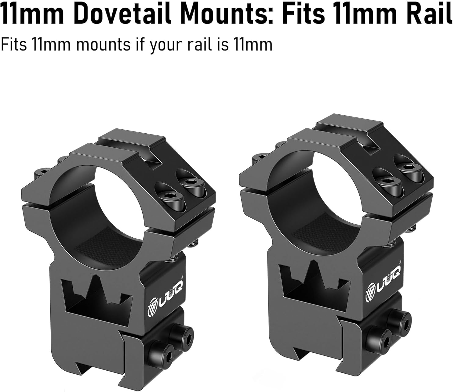 UUQ 4-16X44AO Rifle Scope Fits 11mm /20mm Mounts, for Hunting with Locking Turret Sunshade,SFP,R/G/B Illumination,Crosshairs Reticle,Front Parallax Adjustment,-Long Range Optics