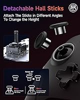 Vista 4 de EasySMX X20 Wireless Gaming Controller with RGB Backlit, 2-Stage Hall Effect Sticks, 1000Hz Polling Rate, 6-Axis Gyro on Multi-Platform, Mech