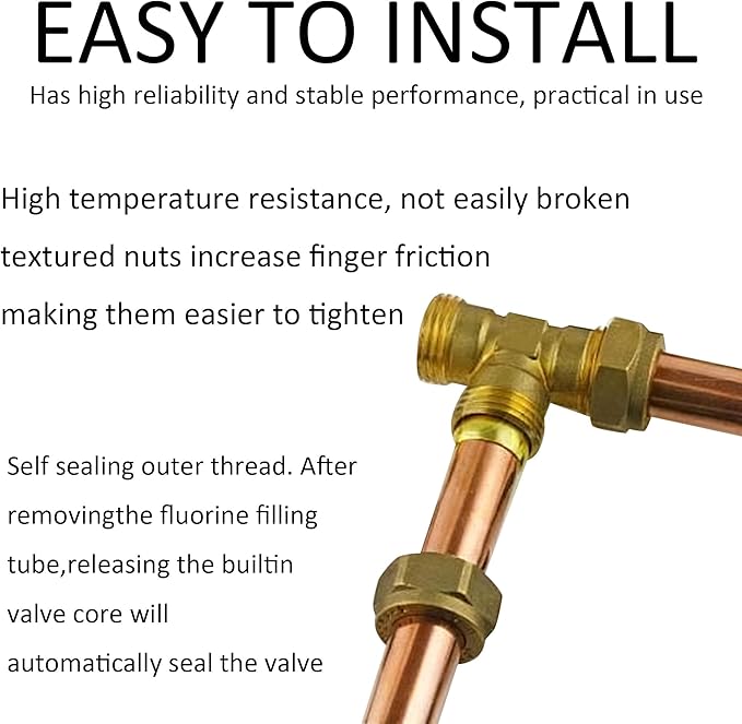 2 Piezas Tee de Acceso Acoplador Rápido, Adaptador Tee Válvula SAE 1/4 Pulgada miniatura 6