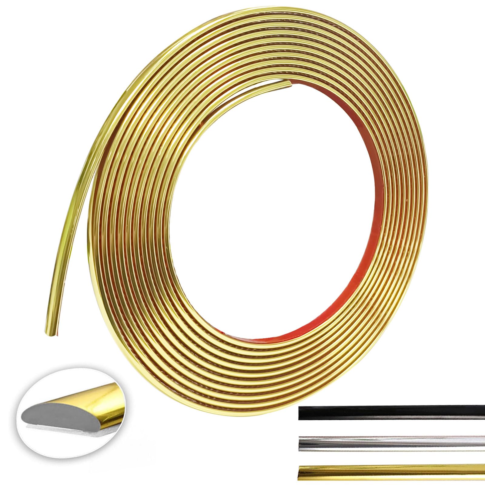 Molduras Para Techos Precios Moldura Poliestireno Molduras Autoadhesivas  Plateadas PVC - 8m X 8mm X 3mm, Decoración Hogar Moldura Pared Molduras  Decorativas Para Paredes, image size:1600x1600