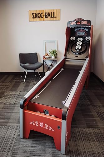 Vista 6 de Skee-Ball Deluxe - una máquina de juego de mesa de arcade para el hogar, sótano y salas de recreación - Diversión clásica nostálgica en familia