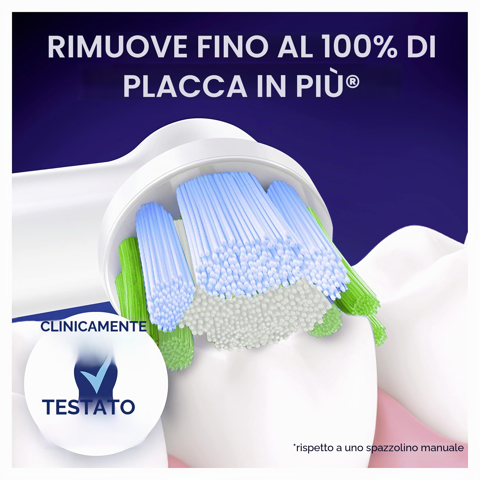 Oral-B Precision Clean - Set di 10 testine per spazzolino elettrico, con setole CleanMaximiser per una cura ottimale dei denti, spazzolini Oral-B