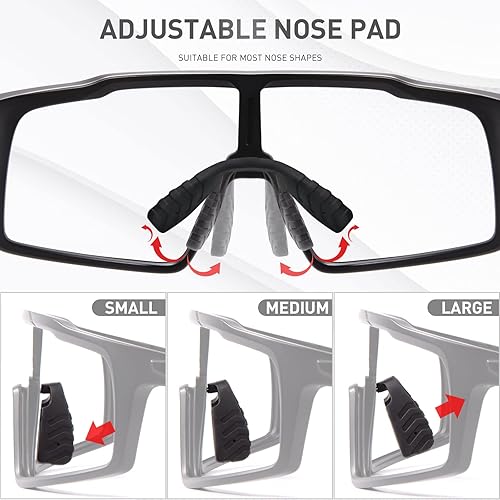 Miniatura 7 de Gafas de sol deportivas fotocromáticas para ciclismo para hombres y mujeres, para bicicleta MTB Mountain Bike con lentes HD de alto contraste