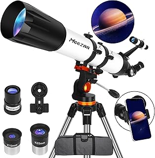 Telescope, Telescope for Adults Astronomy Professional, 90mm Aperture 800mm Refractor Telescope for Kids Beginners, Multi-Coated High Transmission Telescopes with Tripod Phone Adapter Carry Bag