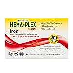 NaturesPlus Hema-Plex Iron - 10 Slow-Release Tablets - 85 mg Chelated Iron - Total Blood Health - with Vitamin C & Bioflavonoids - Vegan, Gluten Free - 10 Servings