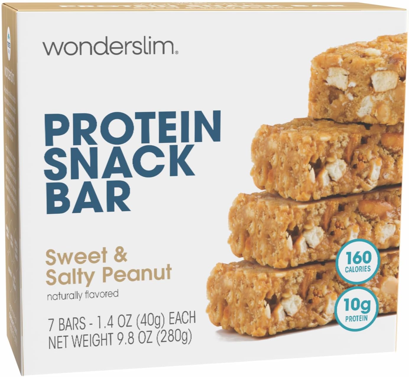 WonderSlim Protein Snack Bar, Sweet & Salty Peanut, (7ct)