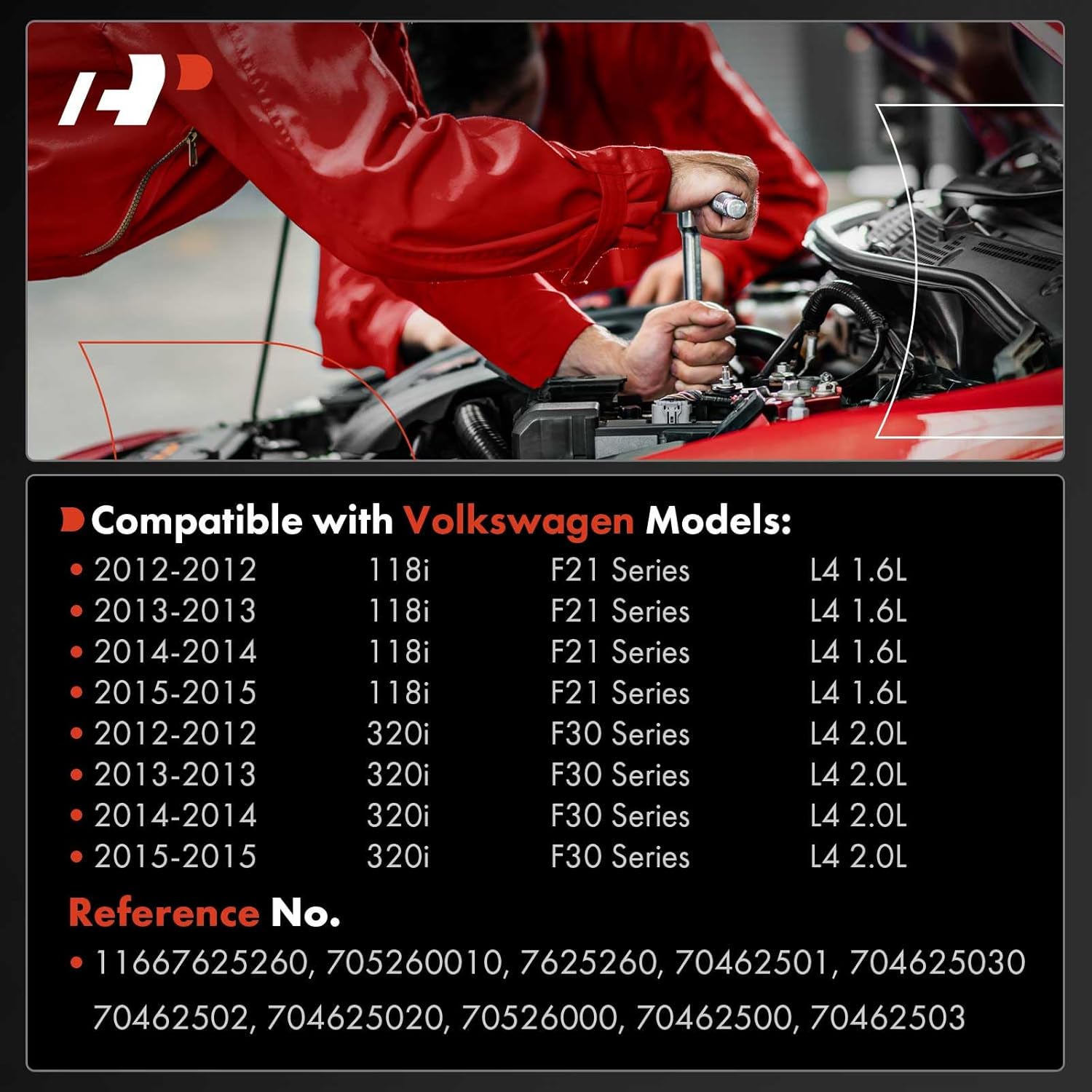 A-Premium Vacuum Pump Compatible with BMW Models - F30 Series 320i, F21 Series 118i, 2012 2013 2014 2015