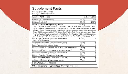 Miniatura 8 de LiverTox by NuBest - Fórmula prémium para la salud del hígado, limpieza del hígado, desintoxicación y reparación - con cardo mariano, colina,