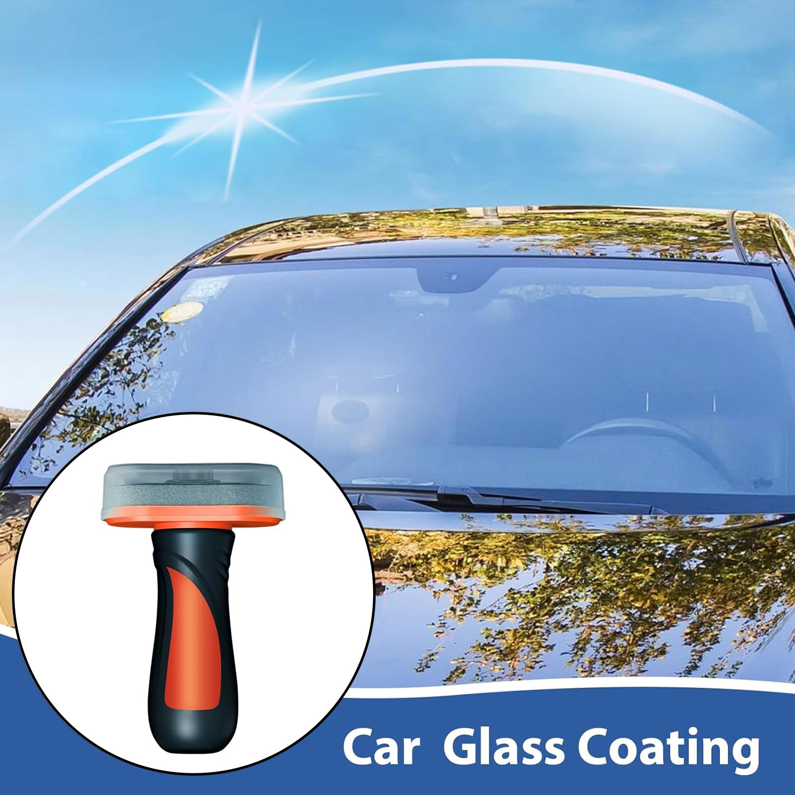 Nettoyant pour pare-brise, (1 pièce, Hydrophobe) 2024 Nouveau nettoyant pour pare-brise hydrophobe Le revêtement de pare-brise améliore la visibilité lors de la conduite par temps de pluie