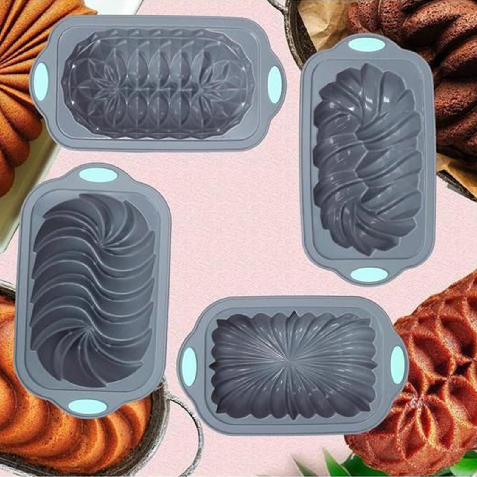 Molde Para Pan De Silicona Resistente Al Calor, En Horno Y Microondas