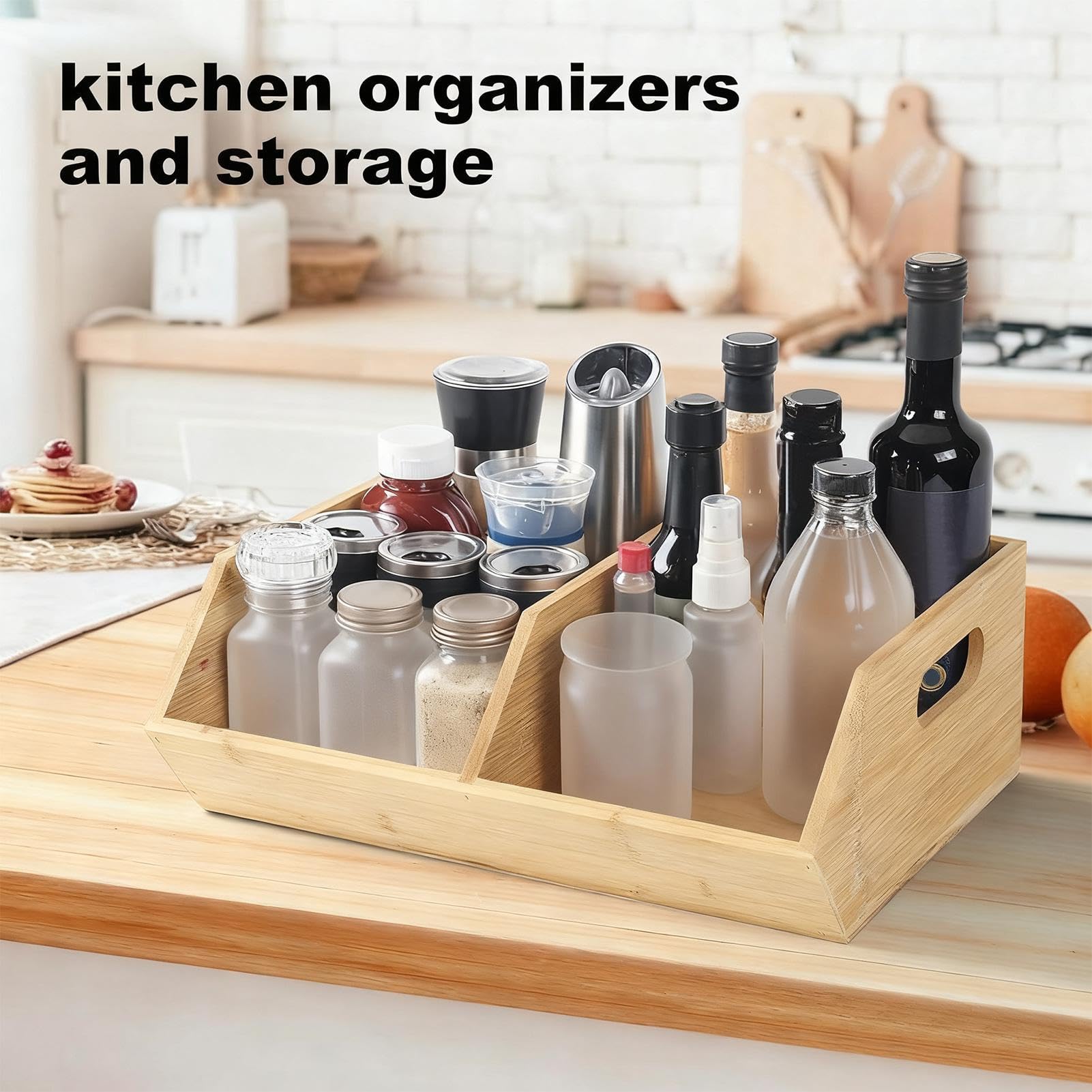 Contenitori Per La Dispensa Organizzatore In Legno Impilabile Per La Casa | Contenitori Per La Conservazione Della Dispensa Per Casa Cucina Alimenti Spuntini Patate Cipolle Bagno