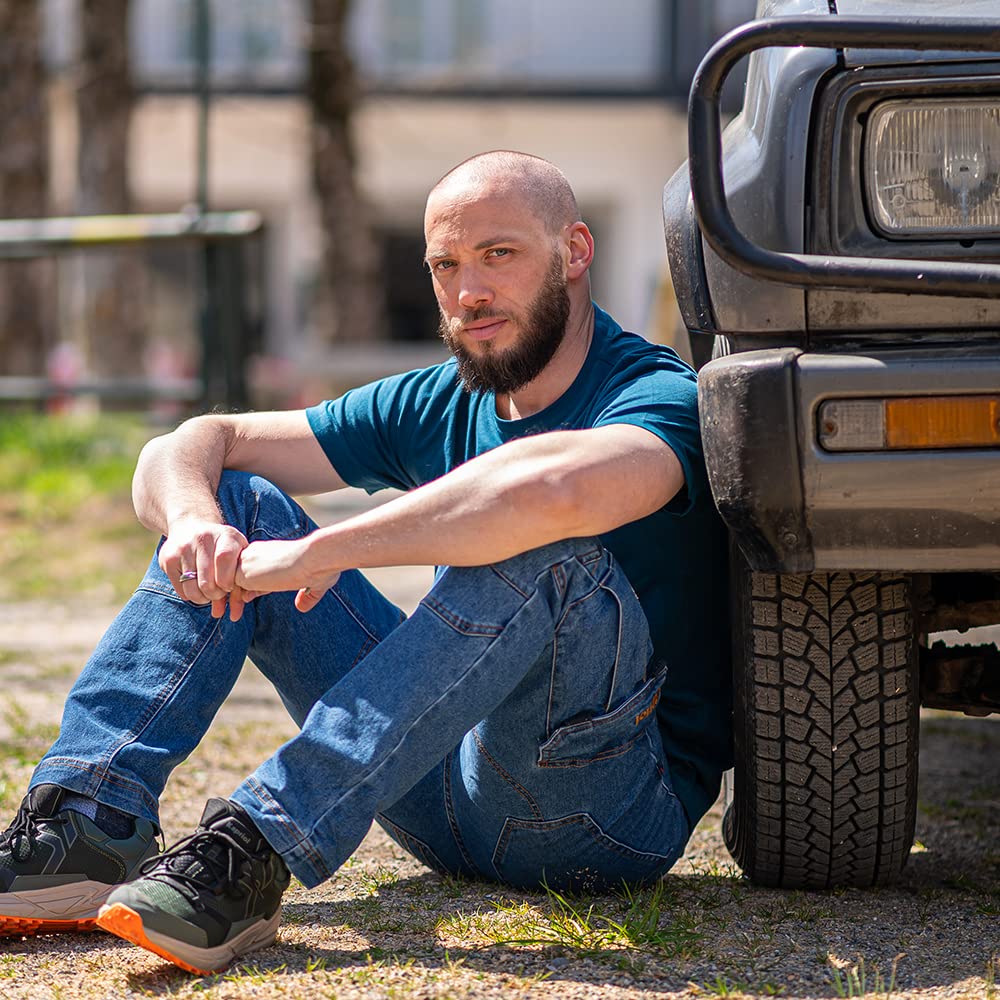KAPRIOL Nimes Jeans da Lavoro e Tempo Libero Resistenti Confortevoli Slimfit