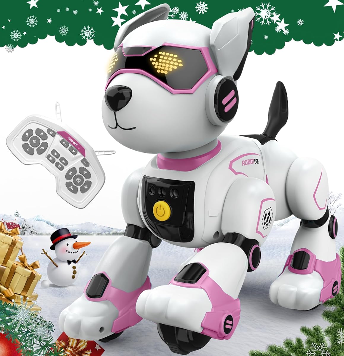 anysun Robot Dog Toy for Kids, Programmable Remote Control Robots Puppy with Voice & Touch Sensors, Dancing & Singing, Animal Sound Imitation, Smart Stunt Robot Pet, Interactive Robotic Dog for Kids